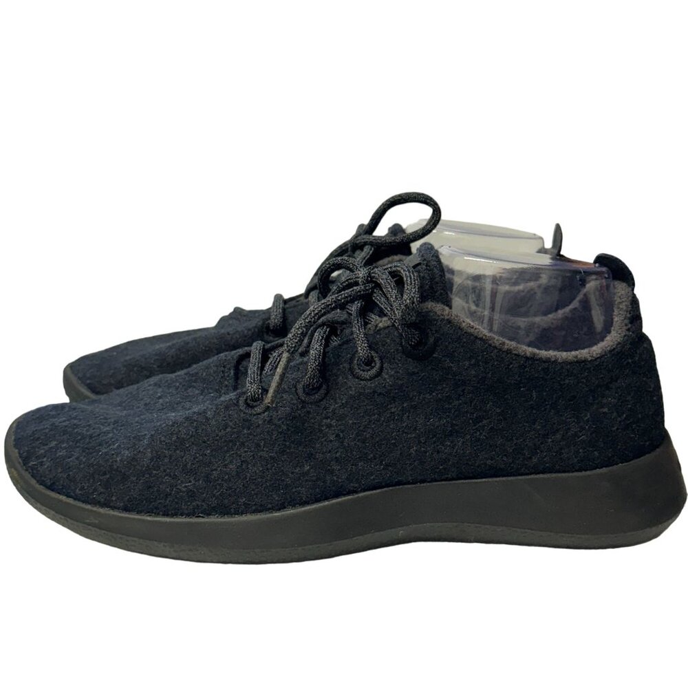 Allbirds Wool Runners Sneaker Mens Size 9 Black Merino Wool Low Top Shoes - Picture 3 of 15